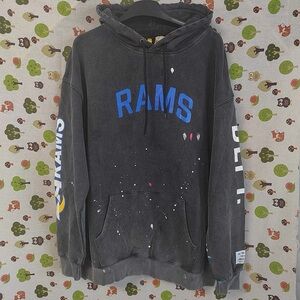 Gallery Dept LA Rams 90s Vintage Black Hoodie